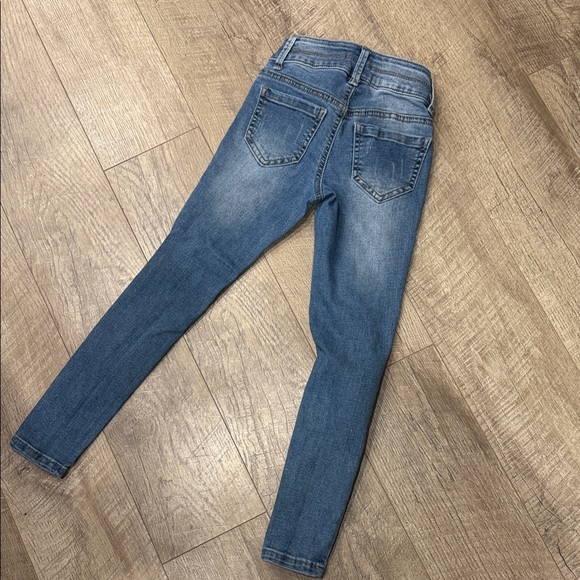 Mudd Girls Blue Distressed Jeans - Picture 2 of 2